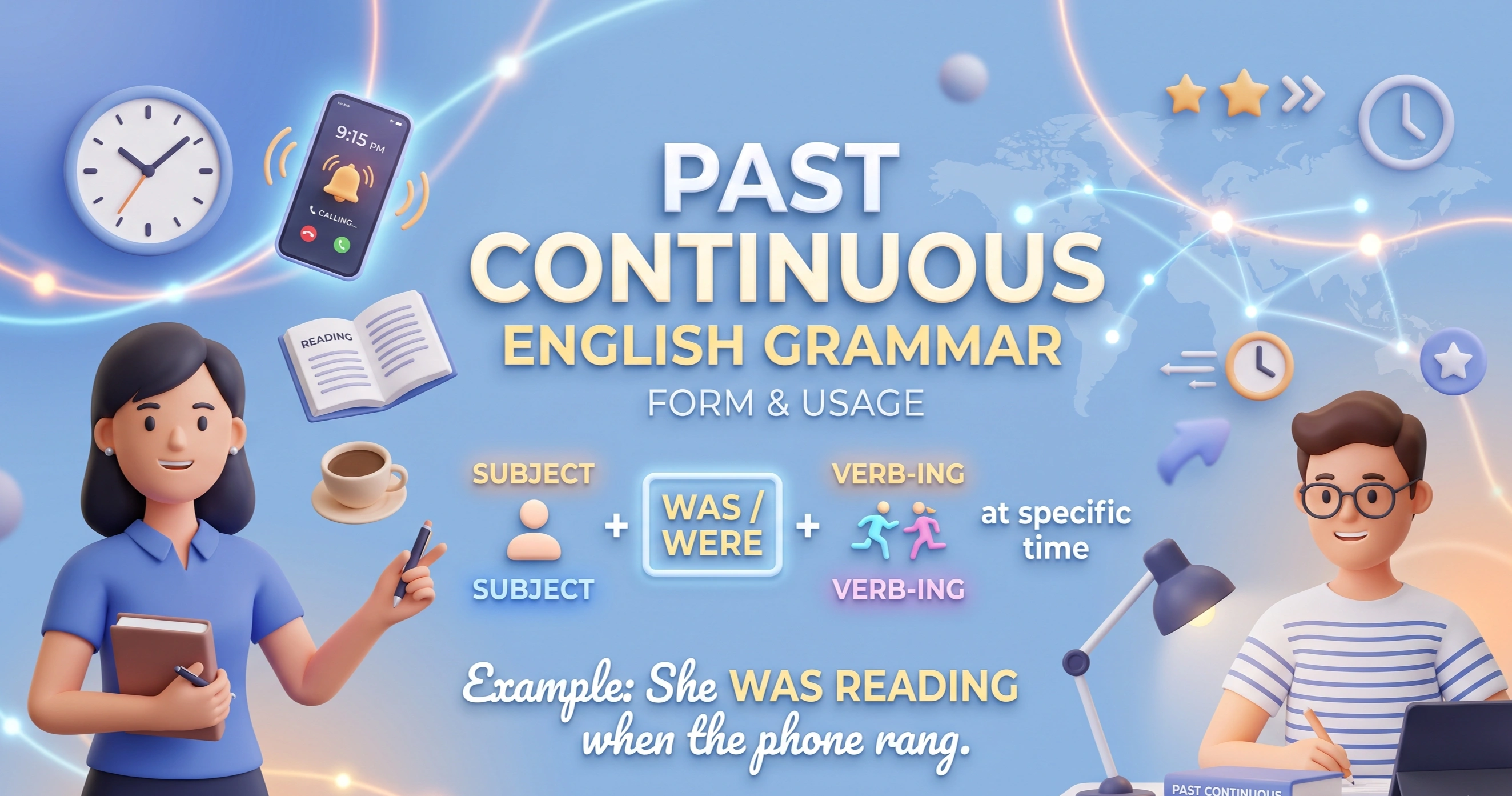 آموزش گرامر گذشته استمراری (Past Continuous)